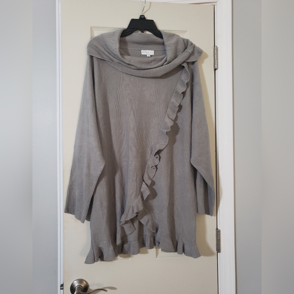 Birch NY Ruffled Pullover Sweater Sz 3x NWT